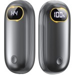 Hand Warmers Rechargeable - Electric Hand Warmers 2 Pack with Dual-Sided Heating for 15Hrs Warmth, LED Display & Flashlight, Hunting Essentials, Gifts for Christmas Man Women Raynauds Golf