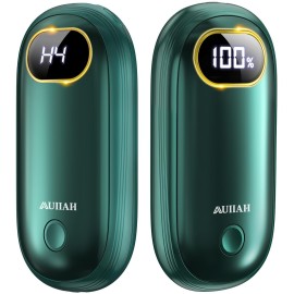 Hand Warmers Rechargeable - Electric Hand Warmers 2 Pack with Dual-Sided Heating for 15Hrs Warmth, LED Display & Flashlight, Hunting Essentials, Gifts for Christmas Man Women Raynauds Golf