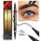 iMethod Microblading Eyebrow Pencil - Brow Pencil 2-in-1 Dual-Ended Eyebrow Pen with 3-Prong Micro-Fork-Tip Applicator & Precise Brush-Tip Creates Natural-Looking Brows, Stay on All Day, Black