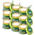 Murphy\'s Naturals Mini Mosquito Bug Repellent Candles for Outdoor Patio, Citronella & Essential Oils, 14-Hour Burn Time Each, 3.5 oz, 9-Pack