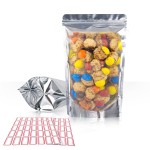 BELLE KR 3x5 Small Mylar Bags for Freeze Dried Candy - Pack Of 100-4 Mil Thick - Clear Mylar Bags with See Through Window for Freeze Drying