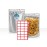 BELLE KR 7x10 Quart Mylar Bags for Food Storage - Pack Of 100-7.5mil Thick - Gusseted Bottom - Clear Mylar Bags with See Through Window for Freeze Drying food - Labels Included