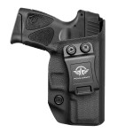 Taurus G3C G2C Holster IWB Dermatoglyph Kydex Holster for Taurus G3C 9mm / G2C 9mm G2S / Millennium PT111 G2 / PT140 9mm Case, Inside Waistband Concealed - Black, Right Hand