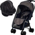 Mosquito Net for Stroller 2Pack - Protective Baby Stroller Mosquito Net - Perfect Bug Netting for Strollers, Bassinets, Cradles, Playards, Pack N Plays and Portable Mini Crib (Black)