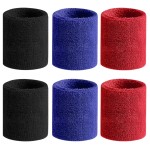 BEACE Sweatbands Sports Wristband for Men & Women - Moisture Wicking Athletic Cotton Terry Cloth Sweatband for Tennis, Basketball, Running, Gym, Working Out