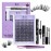 B&Q Wispy Lash Clusters Kit B31, DIY Lash Extension Kit 156PCS Eyelash Extension Kit, Soft Natural Lash Clusters 8-18MIX D Curl Lash cluster, Thin Black Band Cluster Eyelash Extensions (B31 Set)