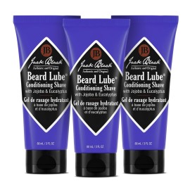 Jack Black Beard Lube Conditioning Shave - Mens Gifts, Beard Conditioner for Men, Beard Softener for Men, Mens Beard Care, Christmas Gifts for Men, Beard Gifts for Him, 3 Fl Oz (3-pack)