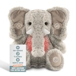 Gemma Joy Bedtime Baby Soothers & StickyOnes Sleep Patches - Cry Activated Heartbeat Elephant Plush Toy, Stuffed Animal with Calming Light & All-Natural, No Melatonin Bedtime Patches for Kids and Baby