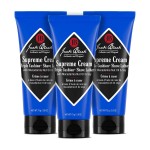 Jack Black Supreme Cream Triple Cushion Shave Lather, 2.6 Ounce (Pack of 3)