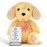 Gemma Joy Baby Sleep Soother Puppy for Baby - Cry Activated Heartbeat Stuffed Animal - Rechargeable Crib Soother with White Noise, Shush, Lullabies & Night Light - Newborn Essentials Must Haves