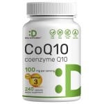 DEAL SUPPLEMENT CoQ10 100mg with Omega 3 100mg, 240 Capsules | Bioavailable Coenzyme Q10 Formula | Supports Heart, Energy & Brain Health | Antioxidant Support | Non-GMO