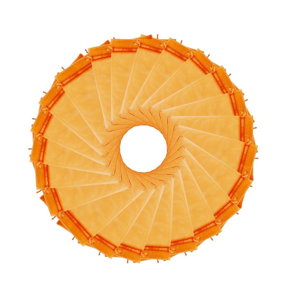 Wudygirl 100PCS 5X7 Inch Organza Bags - Jewelry, Drawstring, Sheer Organza Bags for Halloween, Christmas, Parties, Weddings, Baby Showers (Orange 5X7)