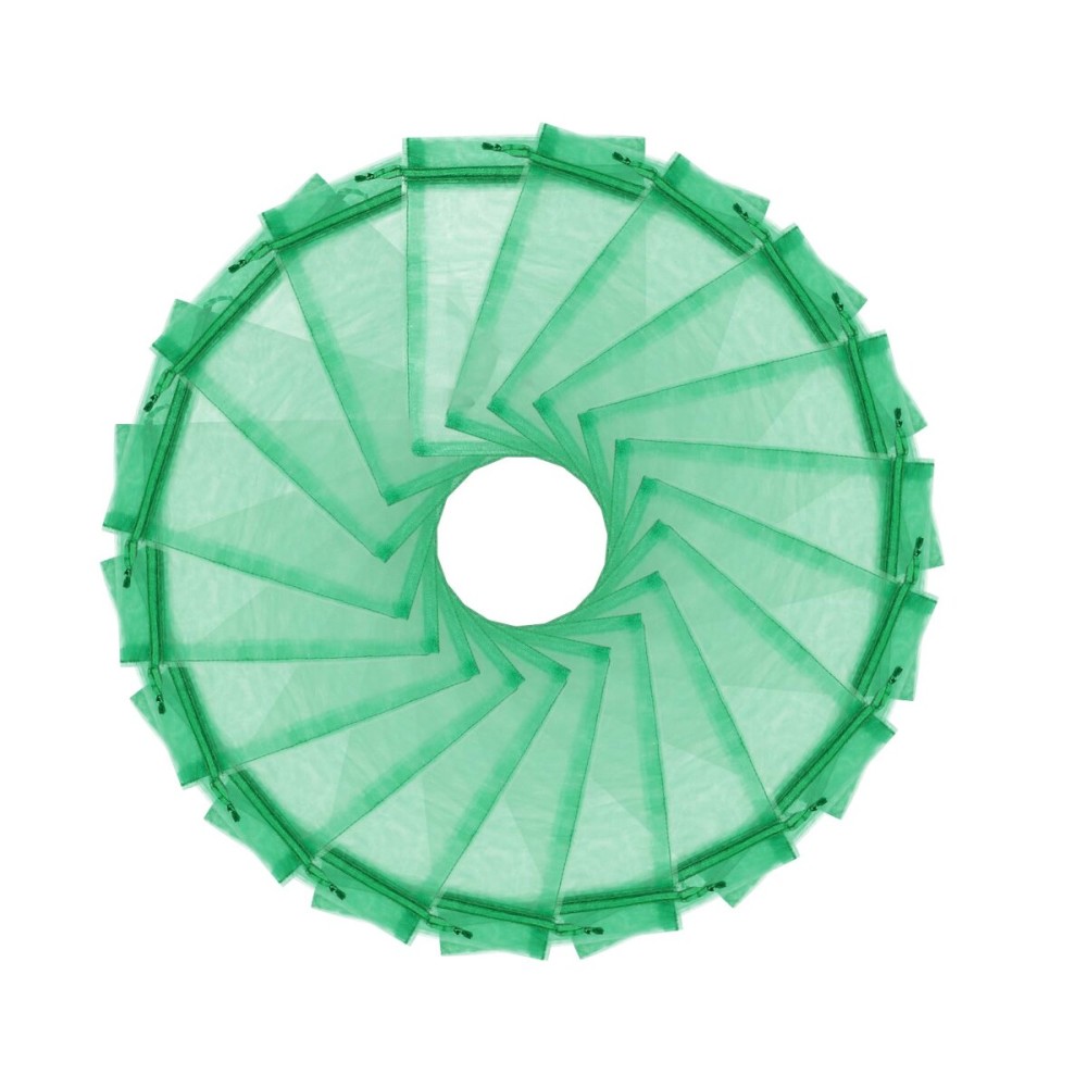 Wudygirl 100PCS 5X7 Inch Sheer Organza Bags with Drawstring - Favor Bags for Jewelry, Wedding, Party, Xmas Candy (Green 5X7)