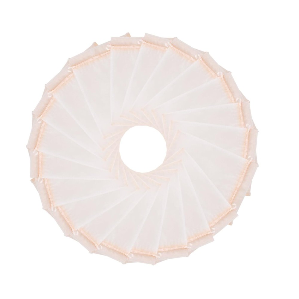 Wudygirl 100PCS Organza Bags Jewelry Bags Drawstring 5X7 Inch Favor Bags for Jewelry Candy Wedding Party(Peach 5X7)