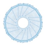 Wudygirl 100PCS Sheer Organza Bags - 5x7 Inch Drawstring Jewelry & Candy Favor Bags for Wedding Party (Sky Blue)