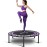 Newan 40 Silent Mini Trampoline Fitness Trampoline Bungee Rebounder Jumping Cardio Trainer Workout for Adults-Max Limit 330lbs