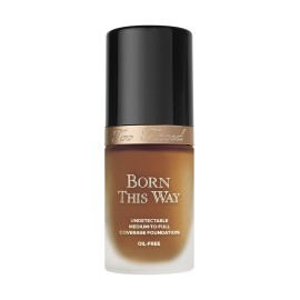 Too Faced Born This Way Natural Finish Longwear Liquid Foundation | Medium-To-Full Coverage | Hydrating + Oil Free, 1 Fl Oz, Chai