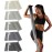 5 Pcs Resistance Bands for Working Out Women and Men, Physical Therapy Bands, Latex Free Elastic and Exercise Bands Set for Stretching, Suitable for Rehab, Yoga, Pilates, Gym, Home Exercise (Gray)