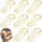 8 Pieces Hair Side Combs, Metal Hair Fork Clip Hair Pins for Buns Hair Updo U-Shape Hair Sticks for Women Hair Styling Tool Accessories (Gold)