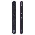 Makartt Nail File, 100/180 Grit Emery Boards for Nails, Professional Washable Doubled Sides Filer Kit for Medium and Gentle Filing Manicure Tools(Black-2pcs Trial Set)