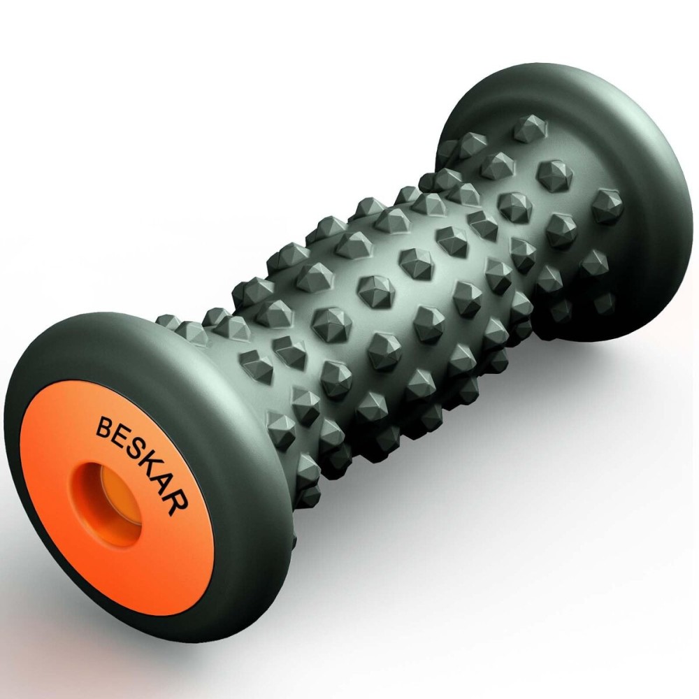 BESKAR Foot Massage Roller for Relief Plantar Fasciitis, Foot Reflexology Tool Pressure Point Massage Roller, Deep Tissue Massage for Relieving Feet Arch Heel Pain, Myofascial Pain Syndrome