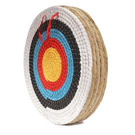 DOSTYLE Traditional Hand-Made Solid Straw Round Archery Target Shooting Coloured Rope Target Face Five Layer for Recurve Bows
