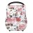 Nursing Cover Breastfeeding, Multi-use Baby CarSeat Cover Girls, Infant Stroller Car Seat Cover, Stretchy Carseat Canopy, Soft Breathable, Peony
