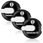 Frienda 3 Pieces Golf Score Counter Mini Golf Stroke Counter with One Touch Reset and Simple Attachment to Scorekeeper Glove in (Black)
