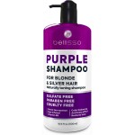 Purple Shampoo - Toner for Blonde Hair - Sulfate and Paraben Free - More Balanced Color Treated, Bleached, Silver, White and Gray Hair - No More Orange, Straw Yellow and Brassy Tones - Women and Men