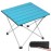 Grope Small Folding Camping Table with Aluminum Table Top, Beach Table for Sand with Carrying Bag,Prefect for Outdoor, Picnic, BBQ, Cooking, Festival (Deep Blue-L)