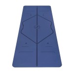Liforme Original Yoga Mat - Free Yoga Bag, Patented Alignment System, Warrior-like Grip, Non-slip, Eco-friendly and Biodegradable, sweat-resistant, long, wide, 4.2mm thick mat for comfort (Dusk Blue)