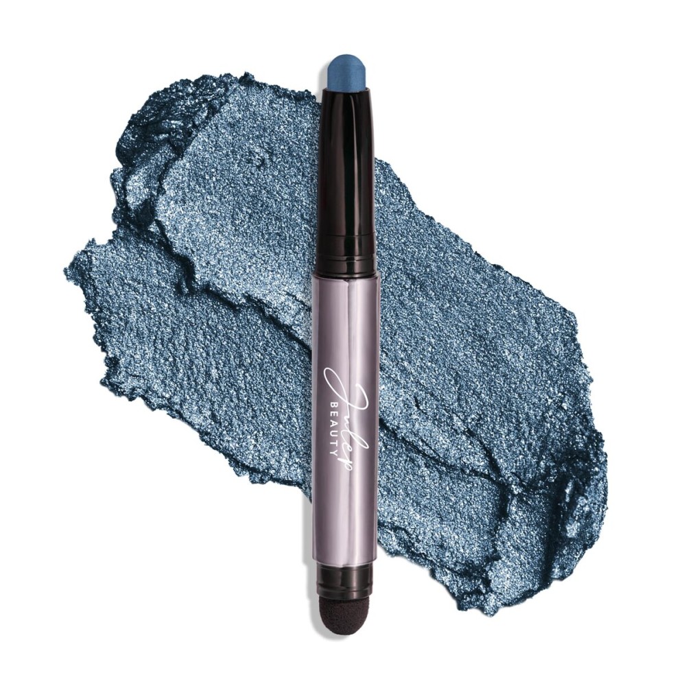 Julep Eyeshadow 101 Cream-to-Powder Waterproof Shadow Stick - Sapphire Shimmer - Long-Lasting, Crease-Proof, Jewel Toned Blue Shimmer Cream Eyeshadow with Built-in Smudger