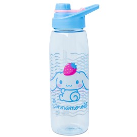Silver Buffalo Sanrio Hello Kitty and Friends Cinnamoroll with Strawberry Water Bottle with Screw-On Lid, 28 Ounces