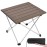 Grope Small Folding Camping Table with Aluminum Table Top, Beach Table for Sand with Carrying Bag,Prefect for Outdoor, Picnic, BBQ, Cooking, Festival (Coffee-M)