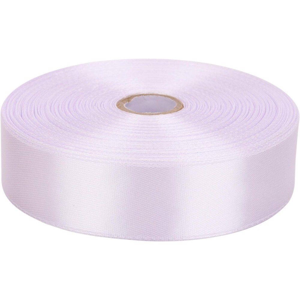 Baocuan 1 inch White Satin Ribbon 50 Yards Solid Fabric Ribbons Roll for Wedding Invitations, Bridal Bouquets, Sewing, Party Decorations, Gift Wrapping and More