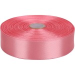 Baocuan 1 inch Rose Gold Satin Ribbon 50 Yards Solid Fabric Ribbons Roll for Wedding Invitations, Bridal Bouquets, Sewing, Party Decorations, Gift Wrapping and More