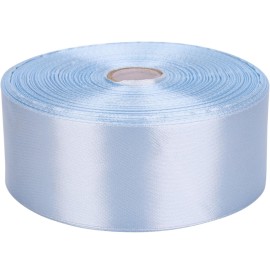 Baocuan 1-1/2 inch Sky Blue Satin Ribbon 50 Yards Solid Fabric Ribbons Roll for Wedding Invitations, Bridal Bouquets, Sewing, Party Decorations, Gift Wrapping and More