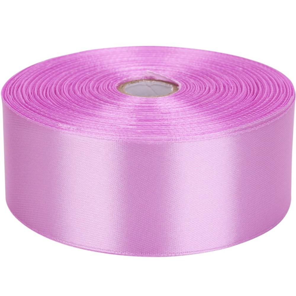 Baocuan 1-1/2 inch Lilac Satin Ribbon 50 Yards Solid Fabric Ribbons Roll for Wedding Invitations, Bridal Bouquets, Sewing, Party Decorations, Gift Wrapping and More