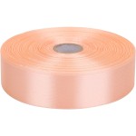 Baocuan 1 inch Champagne Pink Satin Ribbon 50 Yards Solid Fabric Ribbons Roll for Wedding Invitations, Bridal Bouquets, Sewing, Party Decorations, Gift Wrapping and More