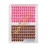 Hannahool 12rows-Large Tray Mixed 8-10-12-14-16mm/Mixed 14-15-16mm/Mixed14mm-16mm/Mixed 18-20mm Wide Stem Individual False Eyelashes Dramatic Black Cluster Eyelashes (T50-rose red -brown-14-16mm)