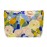 PAZIMIIK Floral Makeup Bag Large Cotton Zipper Pouch for Purse Travel Canvas Make Up Organizer for Women Cosmetic,Garden Blue