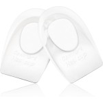 Heel Cups for Achilles Tendonitis & Plantar Fasciitis - 2 Pack Gel Shoe Inserts for Heel Pain Relief, Arch Support, for Women & Men