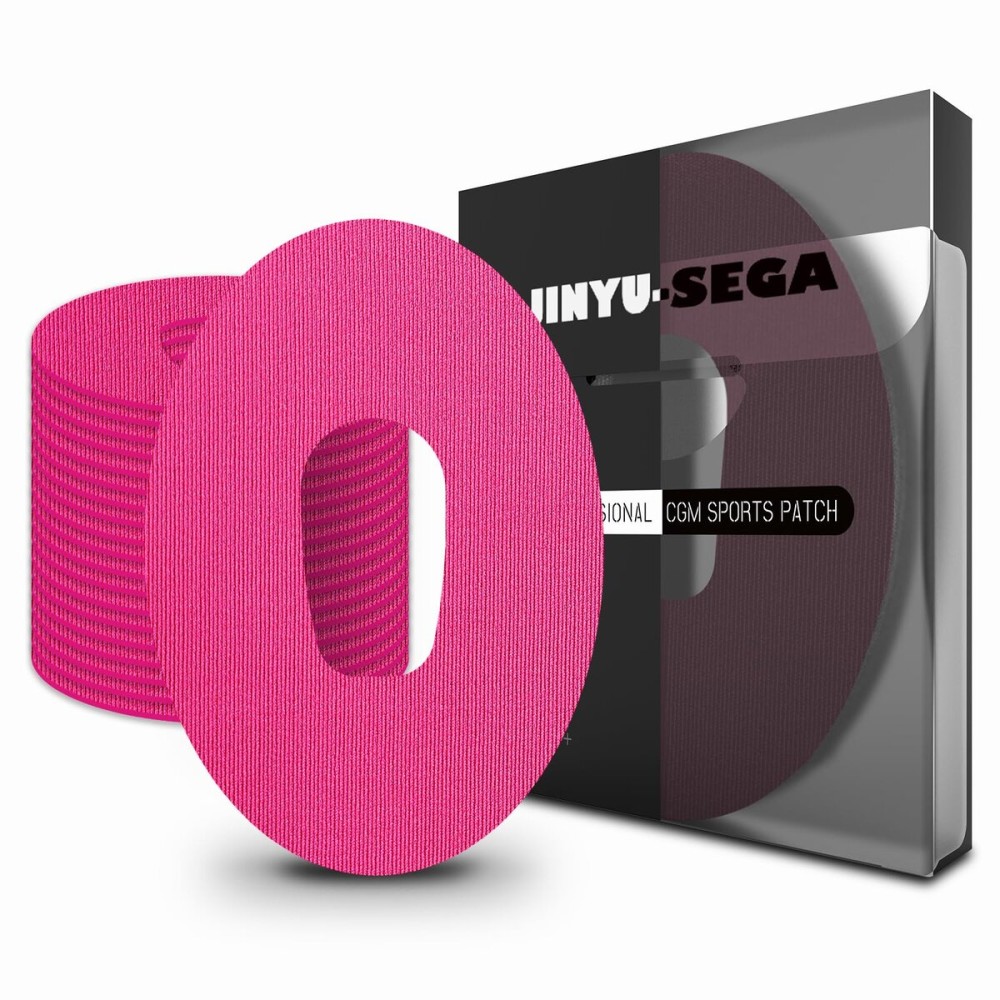 Adhesive Patches for G6 Waterproof - 20pcs Overpatch for Dexcom G6, CGM Protector Sweatproof for 14 Days,Suitable for Sports (G6, Hot Pink)