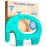 Baby Elefun Baby Teething Toys 5X Pain Relief Zero Delay 6-12 Months Turquoise