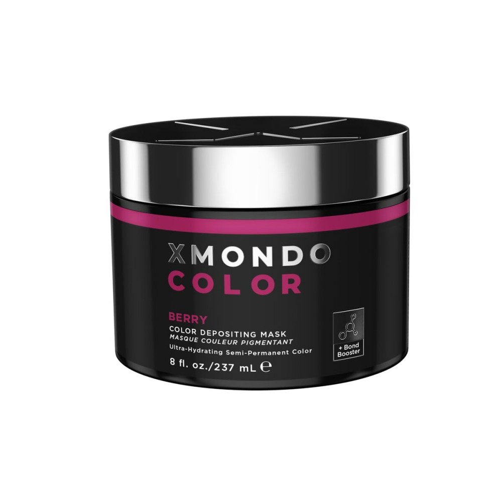 XMONDO Color Berry Mask - Semi-Permanent Berry Dye with Bond Booster & Hyaluronic Acid, 8 oz