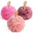 Fishent Bath Loofah Sponge, 3 Pack loofahs Exfoliating Body Scrubber, 60g Soft Mesh Pouf Shower Puffs, Loofa for Women and Men