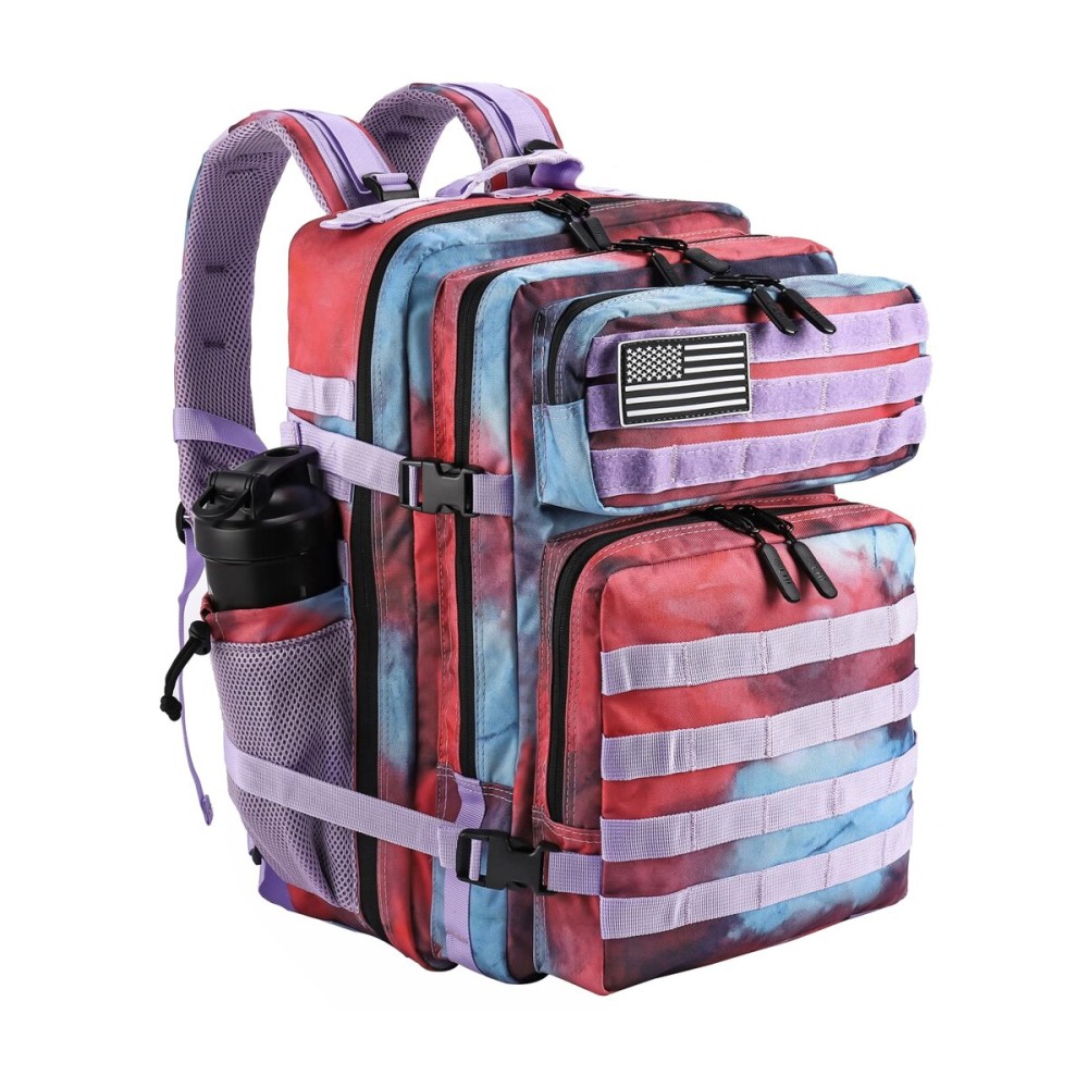 LHI Military Tactical Backpack for Men and Women 45L Army 3 Days Assault Pack Bag Large Rucksack with Molle System