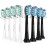 SuitShine Replacement Toothbrush Heads Compatible with Philips Sonicare and More Click-on Handles 8 Pack Blackwhite