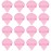 Flytianmy 16Pcs Triangle Powder Puffs, Face Makeup Puff for Body Loose Powder Beauty Makeup Tool Pink