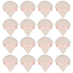 Flytianmy 16Pcs Triangle Powder Puffs, Face Makeup Puff for Body Loose Powder Beauty Makeup Tool Nude
